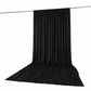 10ft x 16ft Premium Crushed Velvet Backdrop Curtain Black – Ceiling Drape Panel & Stage Backdrop wit