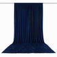 10ft x 16ft Premium Crushed Velvet Backdrop Curtain Navy Blue – Ceiling Drape Panel & Stage Backdrop