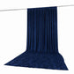 10ft x 16ft Premium Crushed Velvet Backdrop Curtain Navy Blue – Ceiling Drape Panel & Stage Backdrop
