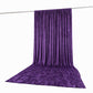 10ft x 16ft Premium Crushed Velvet Backdrop Curtain Purple – Ceiling Drape Panel & Stage Backdrop wi