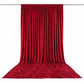 10ft x 16ft Premium Crushed Velvet Backdrop Curtain Red – Ceiling Drape Panel & Stage Backdrop with 