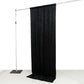 5ft x 10ft Premium Crushed Velvet Backdrop Curtain Black – Event Drape Panel & Photo Booth Backgroun