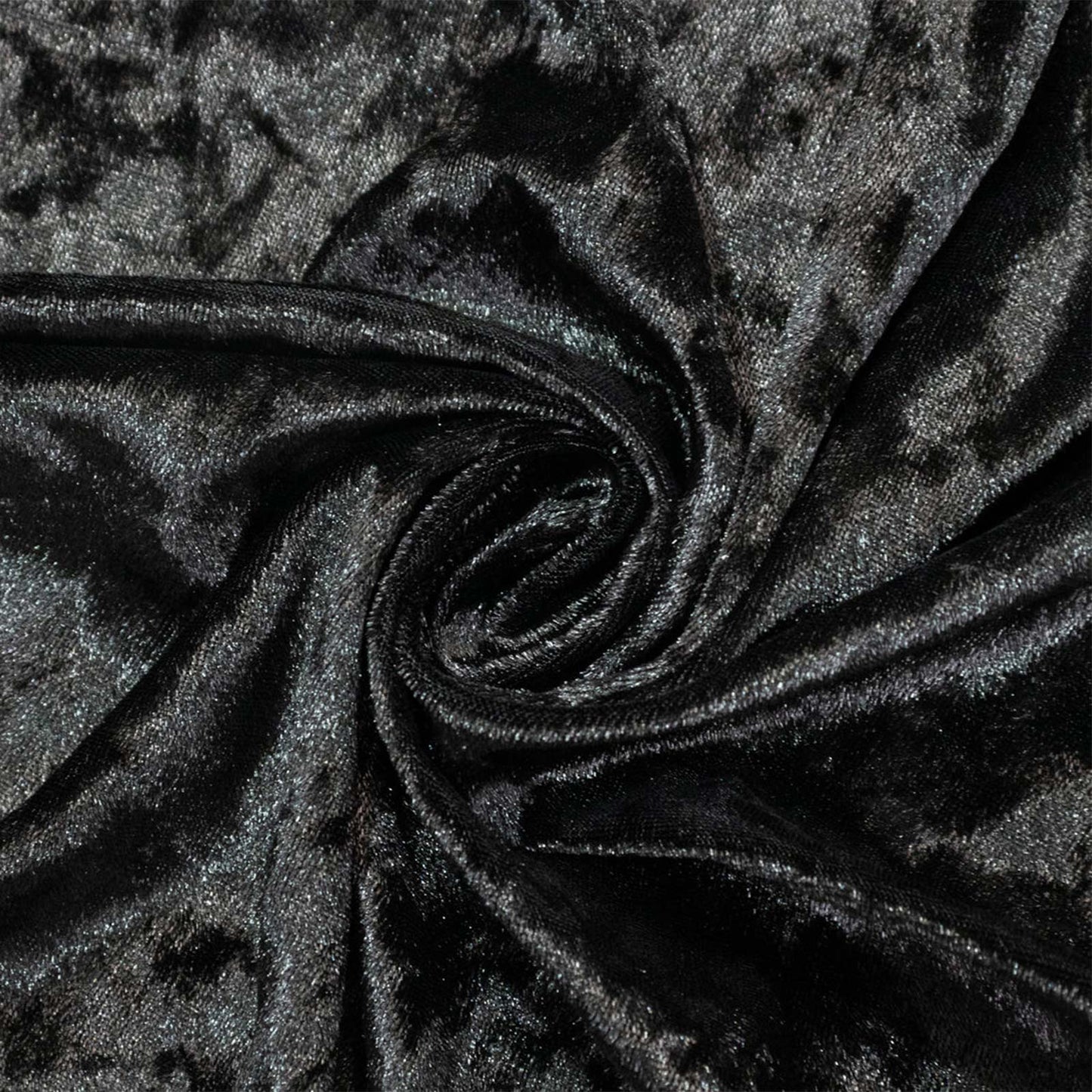 5ft x 10ft Premium Crushed Velvet Backdrop Curtain Black – Event Drape Panel & Photo Booth Backgroun