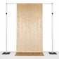 5ft x 12ft Premium Crushed Velvet Backdrop Curtain Beige – Event Drape Panel & Photo Booth Backgroun