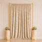 5ft x 12ft Premium Crushed Velvet Backdrop Curtain Beige – Event Drape Panel & Photo Booth Backgroun