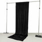 5ft x 12ft Premium Crushed Velvet Backdrop Curtain Black – Event Drape Panel & Photo Booth Backgroun