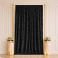 5ft x 12ft Premium Crushed Velvet Backdrop Curtain Black – Event Drape Panel & Photo Booth Backgroun