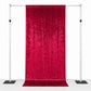 5ft x 12ft Premium Crushed Velvet Backdrop Curtain Red – Event Drape Panel & Photo Booth Background 
