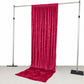 5ft x 12ft Premium Crushed Velvet Backdrop Curtain Red – Event Drape Panel & Photo Booth Background 