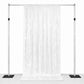 5ft x 12ft Premium Crushed Velvet Backdrop Curtain White – Event Drape Panel & Photo Booth Backgroun