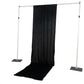 5ft x 14ft Premium Crushed Velvet Backdrop Curtain Black – Event Drape Panel & Photo Booth Backgroun