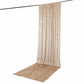 5ft x 16ft Premium Crushed Velvet Backdrop Curtain Beige – Event Drape Panel & Ceiling Drapery with 