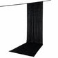 5ft x 16ft Premium Crushed Velvet Backdrop Curtain Black – Event Drape Panel & Ceiling Drapery with 