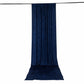 5ft x 16ft Premium Crushed Velvet Backdrop Curtain Navy Blue – Event Drape Panel & Ceiling Drapery w