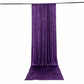 5ft x 16ft Premium Crushed Velvet Backdrop Curtain Purple – Event Drape Panel & Ceiling Drapery with