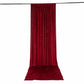 5ft x 16ft Premium Crushed Velvet Backdrop Curtain Red – Event Drape Panel & Ceiling Drapery with Ro