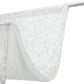 5ft x 16ft Premium Crushed Velvet Backdrop Curtain White – Event Drape Panel & Ceiling Drapery with 