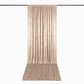 5ft x 18ft Premium Crushed Velvet Backdrop Curtain Beige – Ceiling Drapery Panel & Wedding Backdrop 