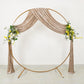 5ft x 18ft Premium Crushed Velvet Backdrop Curtain Beige – Ceiling Drapery Panel & Wedding Backdrop 