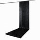 5ft x 18ft Premium Crushed Velvet Backdrop Curtain Black – Ceiling Drapery Panel & Wedding Backdrop 