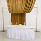 5ft x 18ft Premium Crushed Velvet Backdrop Curtain Gold – Ceiling Drapery Panel & Wedding Backdrop w