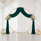5ft x 18ft Premium Crushed Velvet Backdrop Curtain Hunter Emerald Green – Ceiling Drapery Panel & We