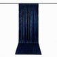 5ft x 18ft Premium Crushed Velvet Backdrop Curtain Navy Blue – Ceiling Drapery Panel & Wedding Backd