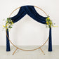 5ft x 18ft Premium Crushed Velvet Backdrop Curtain Navy Blue – Ceiling Drapery Panel & Wedding Backd