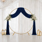 5ft x 18ft Premium Crushed Velvet Backdrop Curtain Navy Blue – Ceiling Drapery Panel & Wedding Backd