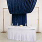 5ft x 18ft Premium Crushed Velvet Backdrop Curtain Navy Blue – Ceiling Drapery Panel & Wedding Backd