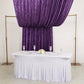 5ft x 18ft Premium Crushed Velvet Backdrop Curtain Purple – Ceiling Drapery Panel & Wedding Backdrop