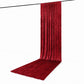 5ft x 18ft Premium Crushed Velvet Backdrop Curtain Red – Ceiling Drapery Panel & Wedding Backdrop wi