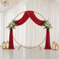 5ft x 18ft Premium Crushed Velvet Backdrop Curtain Red – Ceiling Drapery Panel & Wedding Backdrop wi