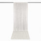 5ft x 18ft Premium Crushed Velvet Backdrop Curtain White – Ceiling Drapery Panel & Wedding Backdrop 