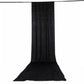 5ft x 20ft Premium Crushed Velvet Backdrop Curtain Black – Ceiling Drape Panel & Room Divider Curtai