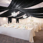 5ft x 20ft Premium Crushed Velvet Backdrop Curtain Black – Ceiling Drape Panel & Room Divider Curtai