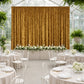 5ft x 20ft Premium Crushed Velvet Backdrop Curtain Gold – Ceiling Drape Panel & Room Divider Curtain