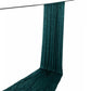 5ft x 20ft Premium Crushed Velvet Backdrop Curtain Hunter Emerald Green – Ceiling Drape Panel & Room