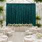 5ft x 20ft Premium Crushed Velvet Backdrop Curtain Hunter Emerald Green – Ceiling Drape Panel & Room