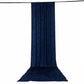 5ft x 20ft Premium Crushed Velvet Backdrop Curtain Navy Blue – Ceiling Drape Panel & Room Divider Cu