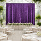 5ft x 20ft Premium Crushed Velvet Backdrop Curtain Purple – Ceiling Drape Panel & Room Divider Curta