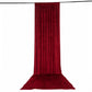 5ft x 20ft Premium Crushed Velvet Backdrop Curtain Red – Ceiling Drape Panel & Room Divider Curtain 
