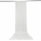 5ft x 20ft Premium Crushed Velvet Backdrop Curtain White – Ceiling Drape Panel & Room Divider Curtai