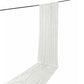 5ft x 20ft Premium Crushed Velvet Backdrop Curtain White – Ceiling Drape Panel & Room Divider Curtai