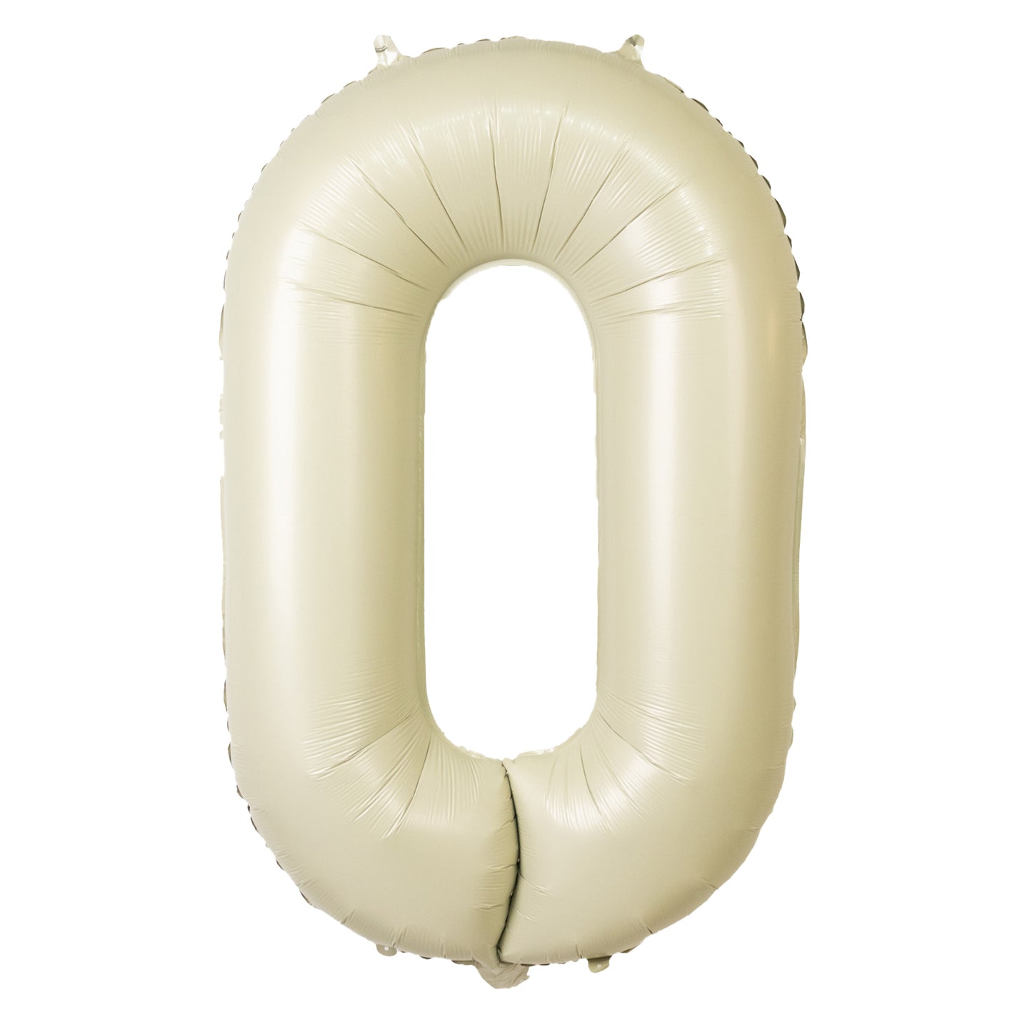 Matte Cream Number Balloons 0-9 – 35" Large Mylar Foil Balloons, Air or Helium Fill