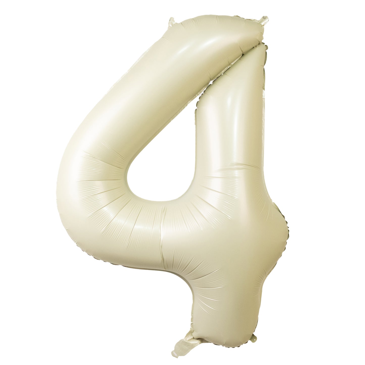 Matte Cream Number Balloons 0-9 – 35" Large Mylar Foil Balloons, Air or Helium Fill