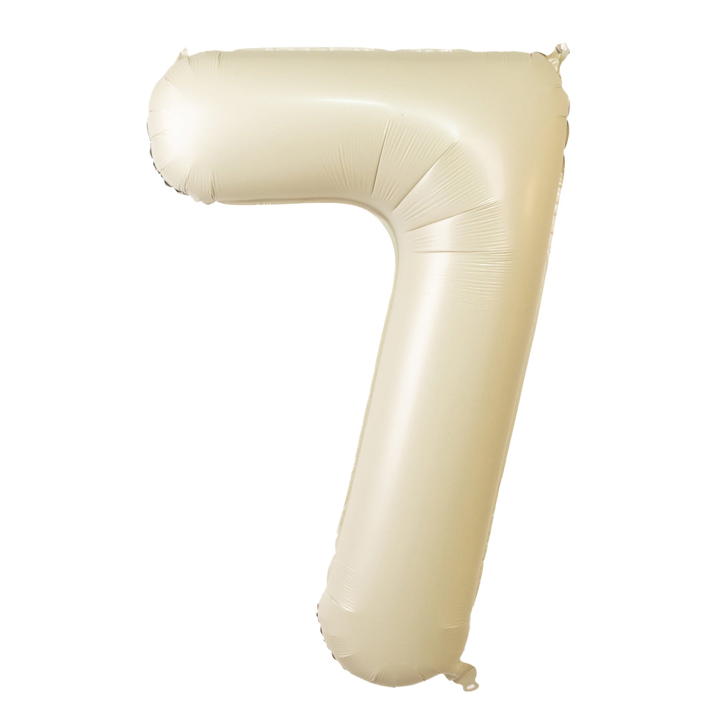 Matte Cream Number Balloons 0-9 – 35" Large Mylar Foil Balloons, Air or Helium Fill