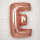 35" Rose Gold Letter and Number Balloons, Shiny Metallic Mylar Foil Helium Air Balloons