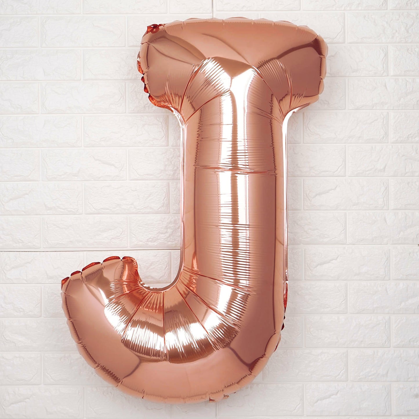 35" Rose Gold Letter and Number Balloons, Shiny Metallic Mylar Foil Helium Air Balloons