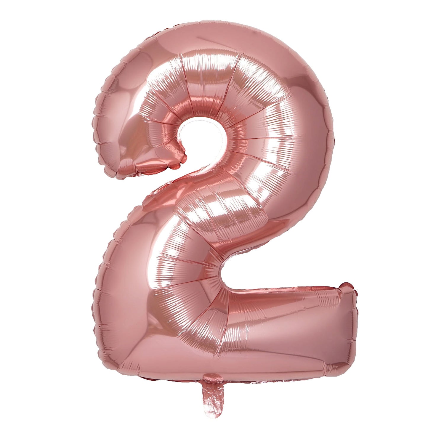35" Rose Gold Letter and Number Balloons, Shiny Metallic Mylar Foil Helium Air Balloons